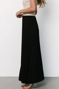 Clearance Baltic Born Vinny Pleated Maxi Skirt | Black