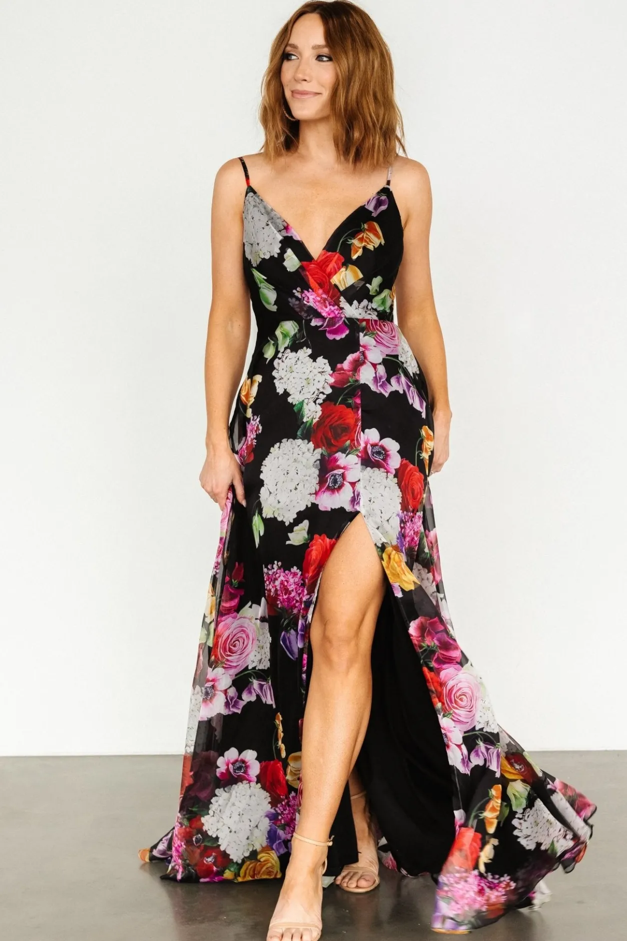 Outlet Baltic Born Vivienne Maxi Dress | Black Multi Floral BlackMultiFloral
