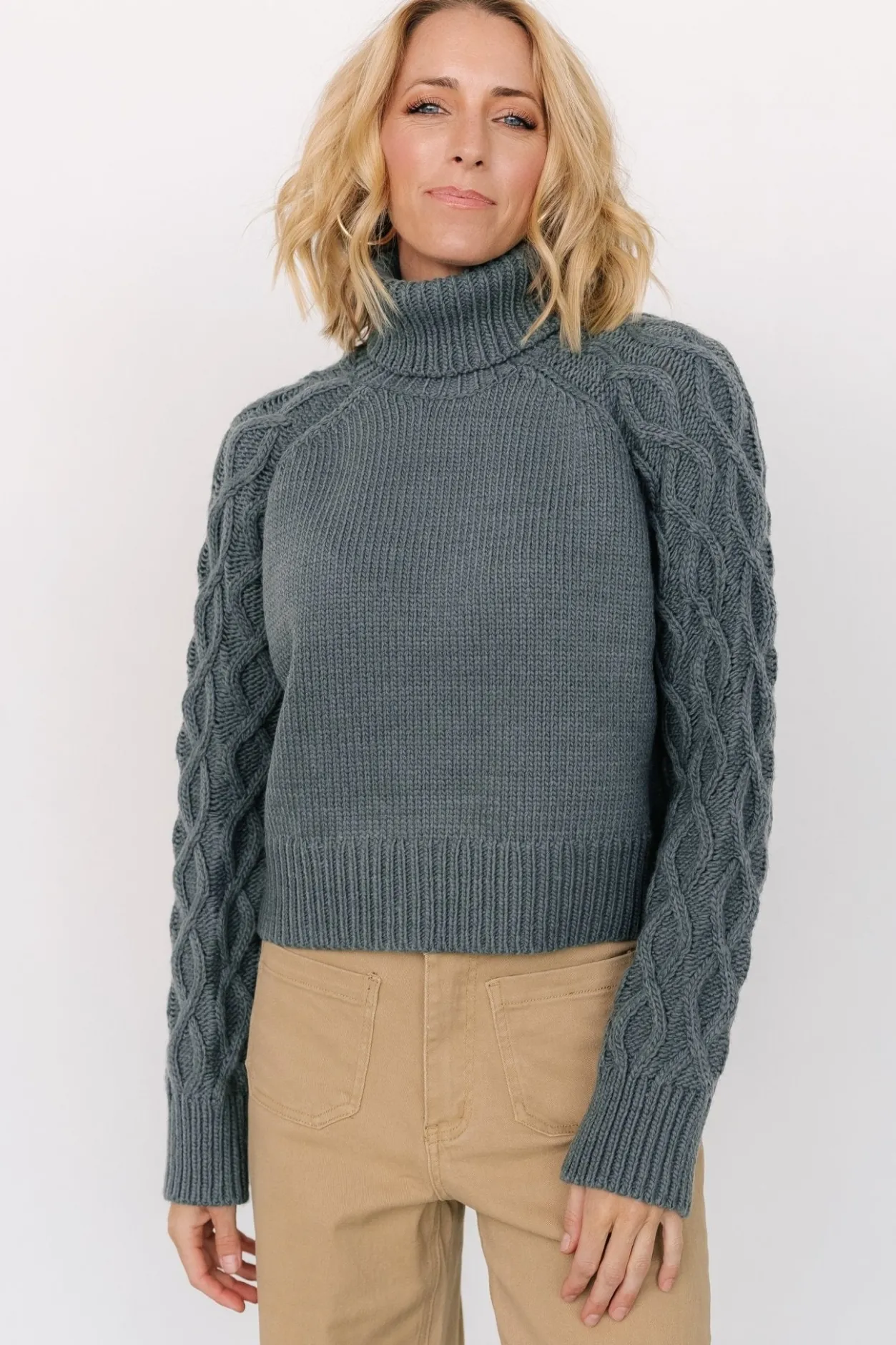 New Baltic Born Vonn Turtleneck Sweater | Winter Green WinterGreen