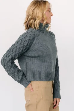 New Baltic Born Vonn Turtleneck Sweater | Winter Green WinterGreen