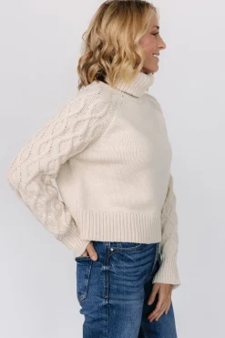 Outlet Baltic Born Vonn Turtleneck Sweater | Ivory