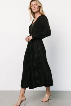 Online Baltic Born Waco Pleated Dress | Black