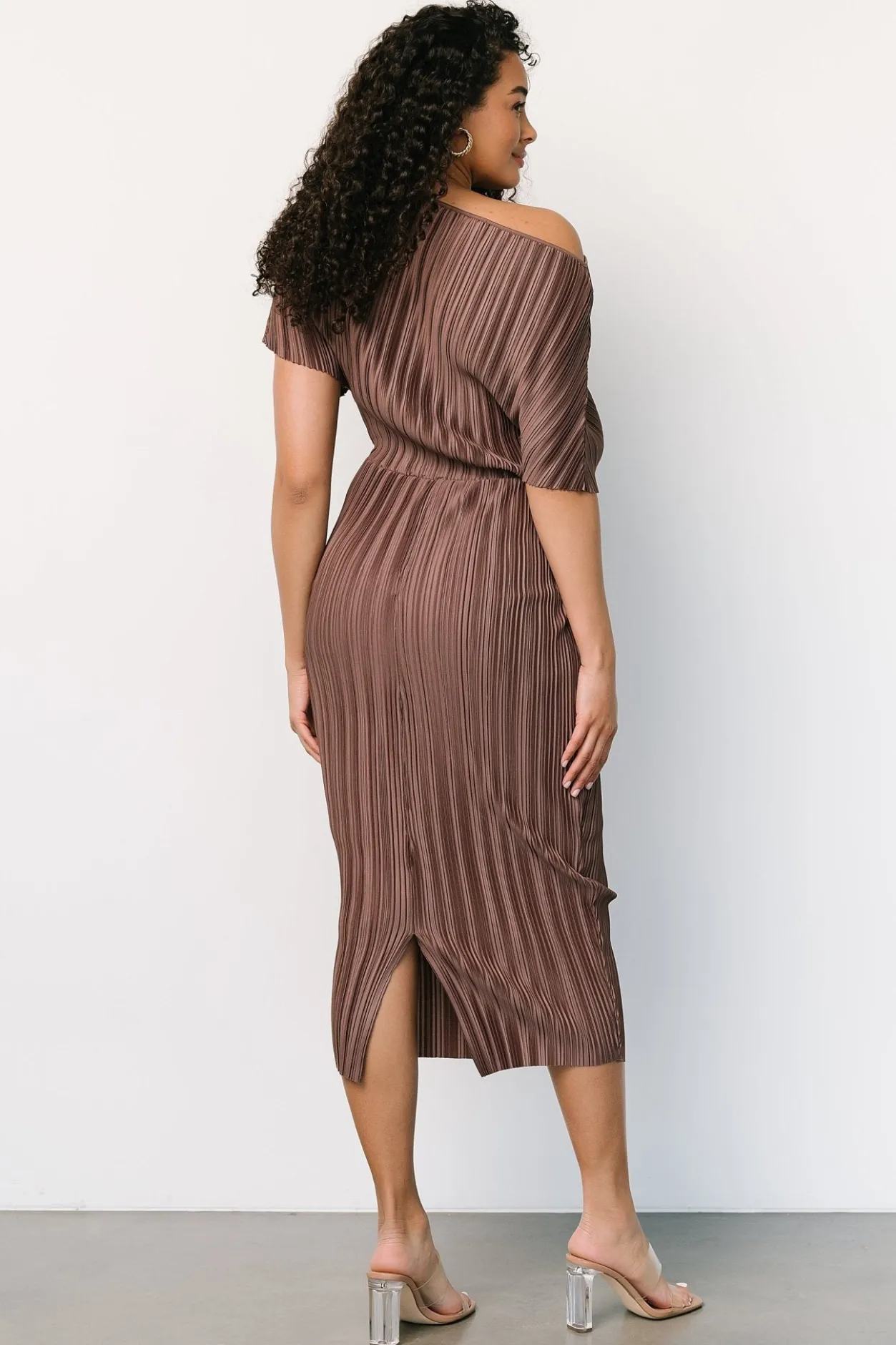 Fashion Baltic Born Winslow Pleated Midi Dress | Mink