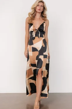 Fashion Baltic Born Xanthe Slip Dress | Midnight + Taupe Print Midnight+TaupePrint